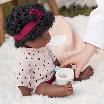 Image de Poupée fille africaine avec cheveux, 38 cm